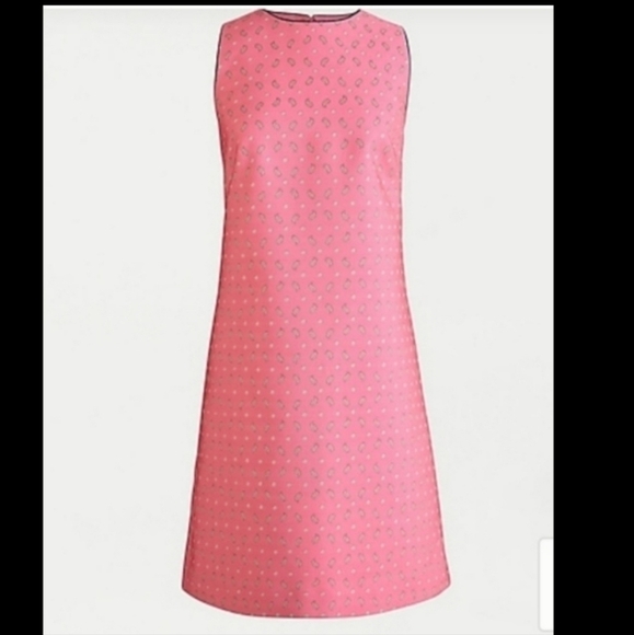 J. Crew Shift Paisley Print Mini Dress